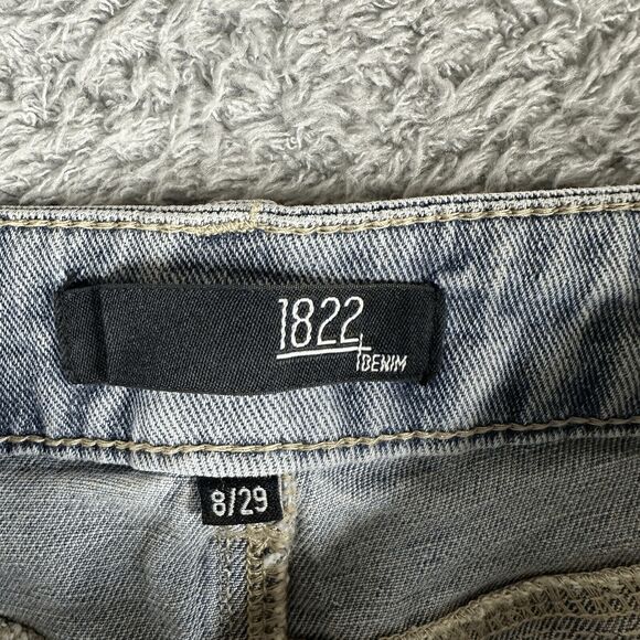 1822 Denim Women Retro 70s Super Flared Jeans Slit Hem Bell Bottom High Rise Y2K - Picture 7 of 16